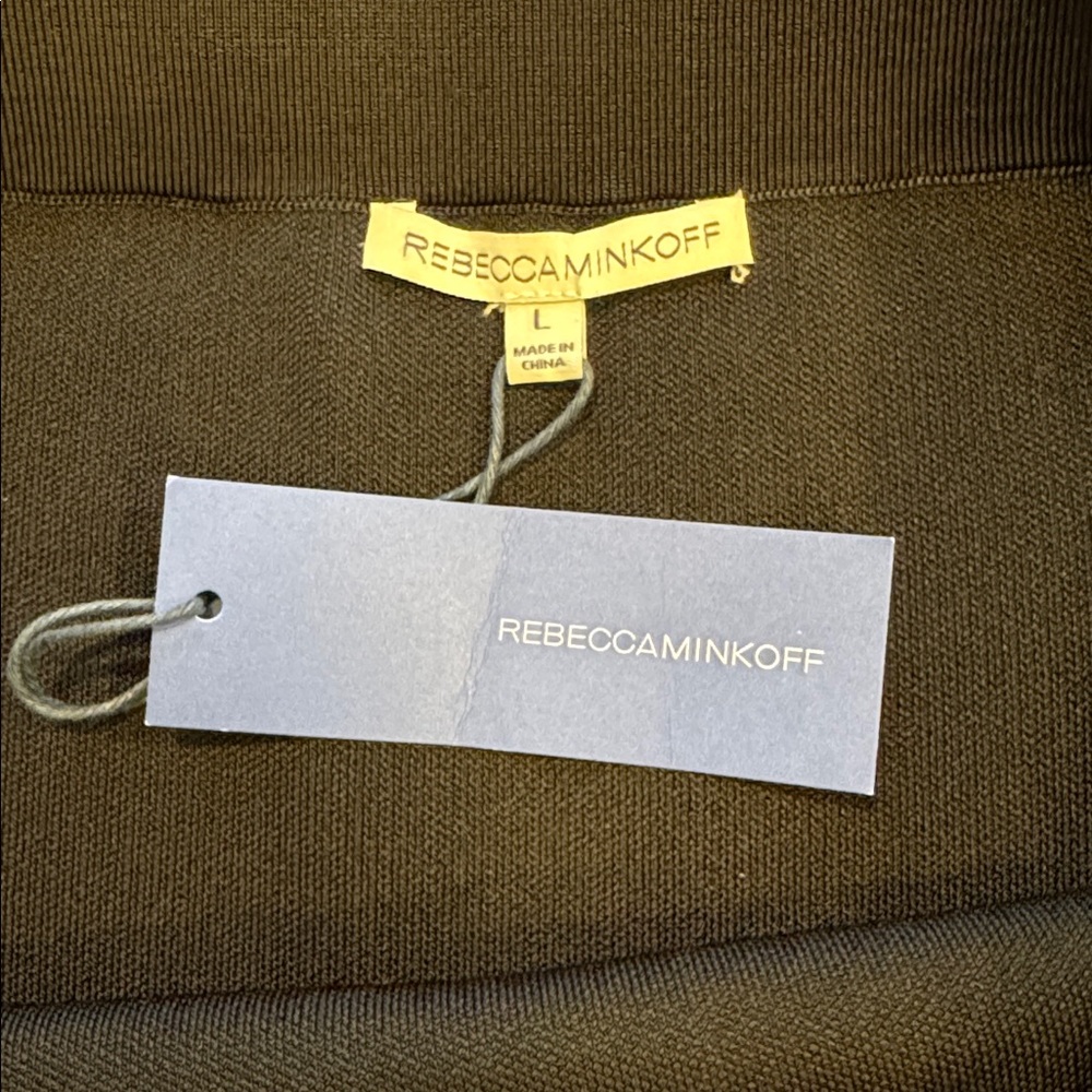 Rebecca Minkoff Black Pencil Skirt with Fringe NWT - Picture 2 of 7